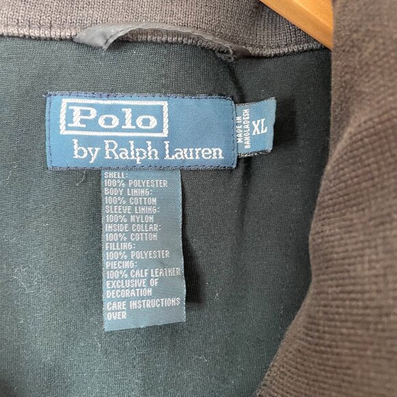 Polo Ralph Lauren Windbreaker Jacket Mens XL Black Full Zip Hidden Hoodie - Picture 2 of 16